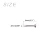 METALLIXITY Small Nails (1.2x8mm) 1000pcs, Carbon Steel Tiny Hardware Nails