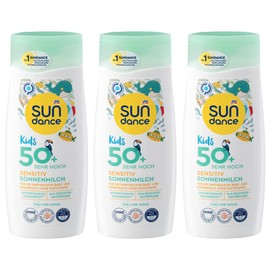 SUNDANCE Sonnenschutz Sonnenmilch Kids sensitiv, LSF 50+, 3er-Pack (3 x 200 ml), 600 ml