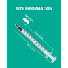 Paquete de 100 jeringas orales de 1 ml para líquido