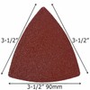 XXGO 100 Pcs 120 Grits 3-1/2 Inch 90mm Triangular Hook