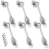 MANCHAP 6 Pack 100mm/4 Inch Cabin Hook and Eye Catch,