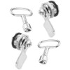 KREDHONG 2 Pcs Gas Meter Lock Cam Lock Stainless Steel