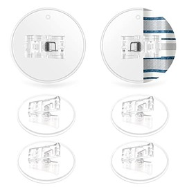 Kitosun Adhesive Shower Curtain Clips - Bath Shower Water Splash Guards Hold The Shower Liner to Keep Water in Shower | Stop Wind | Protect Privacy | (6PCS, White)