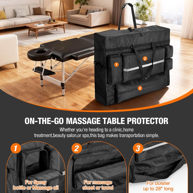 Fizentia Massage Table Carrying Case for 30" Tables 38x9.5x30.5in