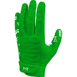 Nxtrnd G2 Pro Football Gloves, Men's Ultra Sticky Elite Receiver Gloves (Green, X-Large)