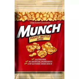 MUNCH Mars Munch Peanut Brittle Bites, 4 Ounce [12-Pack]