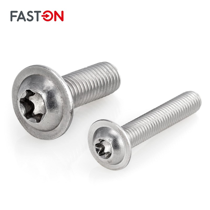 Rounded Head Screws with Flange and Hexalobular Socket M8 x