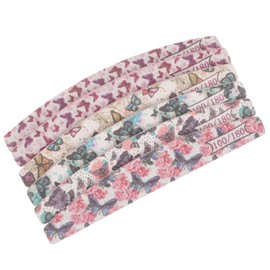 Healeved 6pcs Double-sided Nail Files for Travel Portable Manicure Tools for Nail Shaping and Trimming and Lightweight Grit for Smooth Edges