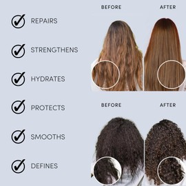 Hair Oil 100% Natural Certified Organic Hallelujah Hair Oil ® Treatment and Protection - Moisturising, Repairing For Dry Damaged Hair Promotes Healthy Hair With Silky, Shiny, Smooth Results