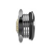 Metzler Ultra-Flat Stainless Steel Push Button, Rust-Proof IP67, Installation Diameter