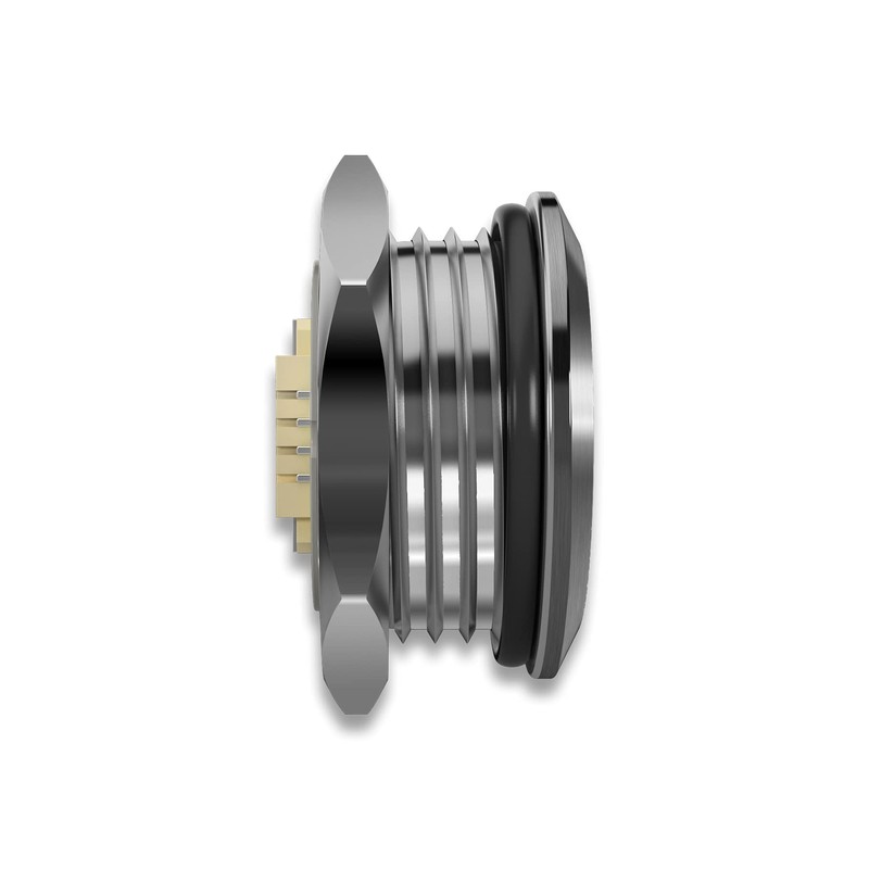 Metzler Ultra-Flat Stainless Steel Push Button, Rust-Proof IP67, Installation Diameter