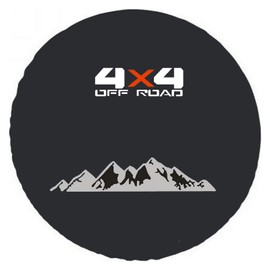 Aolowewin for Land Rover Freelander, for VW Suzuki Ford Toyota Cars, Honda CR-V CRV Spare Tire Cover, Spare Wheel Cover, Spare Tire Soft Storage Bag Protector (S: 205/70R15, 215/65R16), MBTRC-4X4