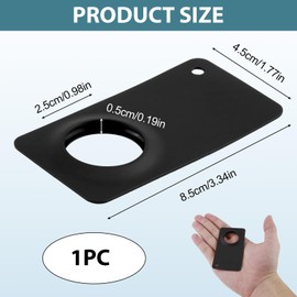 eModwey Card Holder for Wallet, Carbon Fibre Card in Credit Card Size, Compatible, Ideal for Wallets, Bags and Backpacks - Black, black, Minimalist