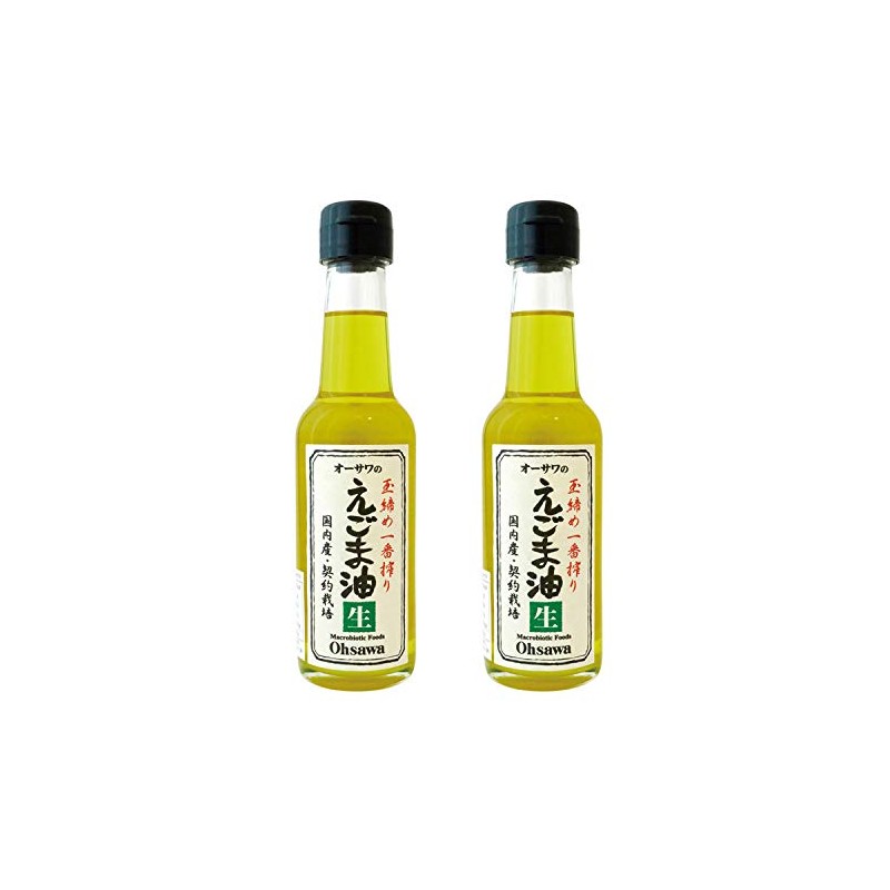 Osawa Sesame Oil (raw) 4.9 oz (140 g) x 2