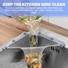 200 Pieces Kitchen Sink Tri-Holder Filter, Triangular Drain Strainer, Sink