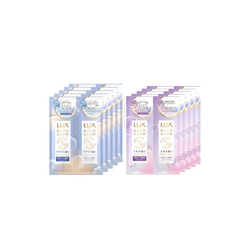 Lux Bath Glow, Deep Moisture & Straight Shampoo + Conditioner
