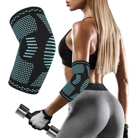BONU Elbow Supporter, 1 Piece, Large Size, For Elbows, Tennis Elbow, Muscle Training, Daily Life, Housework, Desk, Work, Sports, Volleyball, Baseball, Breathable, Anti-Slip, Washable, Hygienic,
