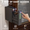SOULYI Biometric Gun Safe for Handgun, 3 Way Quick Access