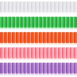 100 Pieces Aligner Chewies for Aligner Chompers Aligner Trays Seater Orthodontic Dental Chewies, White Green Orange Pink and Purple