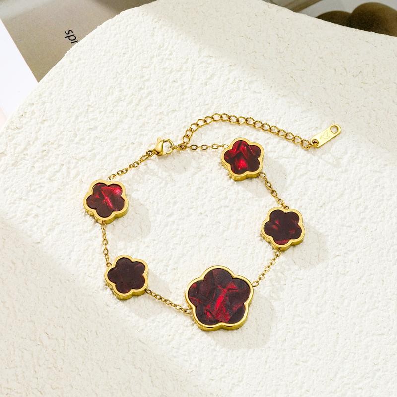 Flower Design Link Bracelet, Daily Bible Verse Bracelet,Exquisite Jewelry Valentine's