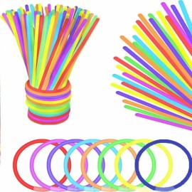 Lecute 200 Pulseras Neon Fluorescentes Luminosas Fosforecentes Glow