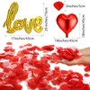 Valentines Day Red Wedding Decorations Artificial Petals Heart Shaped Love