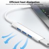 Wowssyo USB Hub USB 3.0 Splitter 4-in-1 USB Adapter USB