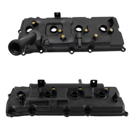 TRQ Engine Valve Cover with Gasket Set LH Driver & RH Passenger Sides for Nissan Armada Titan Pathfinder 5.8L