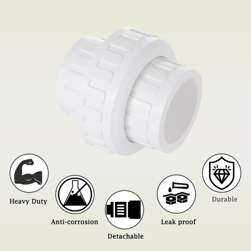 2" PVC Union Pipe Fitting, 2" PVC Slip Union Coupling