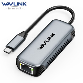 WAVLINK 5Gbps USB-C Ethernet Adapter - Driver-Free, 10Gbps USB 3.2, Win/Mac/Linux