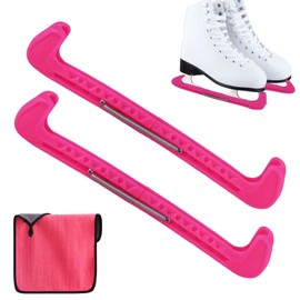 Ice Skate Guards, Towel Kit Skate Guards Ice Skating Accessories Soft Skate Blade Covers and Hard Skate Guards Protectors Ice Skating Accessories Figure Skating Guard for Most Ice Skate Sizes