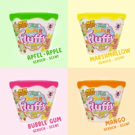 SLIMY Super Fluffy 100 g Yellow Toy Pass in Cup – The Downiest Original Slimy Slime, Funny Scented Slime Clay for Children