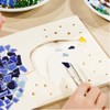 Tofficu DIY Mosaic Ceramic Tiles Irregular Shape Blue Mix 200G