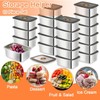 KisSealed 10 Pack Stainless Steel Food Storage Containers with Lids