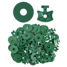 VEHYEGOI 100 Pieces Of Greenhouse Fixing Buckles And 100 Pieces Of Greenhouse Fixing Pieces, Gardening Tools, Greenhouse Accessories, Plastic Greenhouse Tools