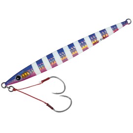 XRJ-40#9 Crossride Jig, Heavy Metal, 1.4 oz (40 g), Zebra Blue Pink