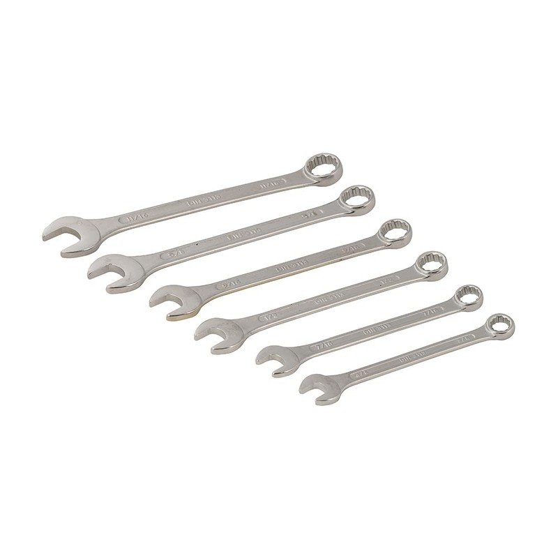 Silverline SP20 Combination Spanner Set 6pce 3/8 - 11/16" AF