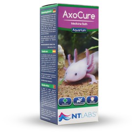 NT Labs AxoCure Treats Axolotls For External Parasitic Infections Including Mongenetic Trematodes, Ichthobodo And Chilodonella Uncinate, Specialised Treatment For Axolotls (100ml)