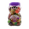 JAIRIS Fruit Jelly Cups Assorted Fruit Candy 36 Count Jar, Vegan Friendly Cute Monkey, Cow, Jar, Bear (Bear)
