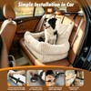 Pawaboo Dog Car Seat Bed, Memory Foam Booster for Medium/Large