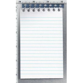 Investigator's Dual-Pad Leather Memo Book Refill Spiral Pads (4 spiral pads)