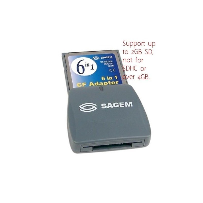 Sagem CompactFlash to MS Pro/MS/MMC/SM/SD/xD Card Adapter - Turn your