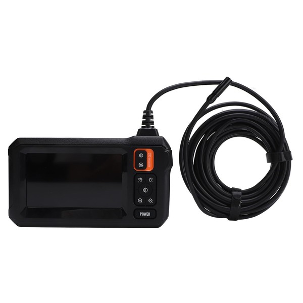 HD 8mm Lens Industrial Endoscope with 4.3in IPS Screen, 16.4ft