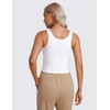 CRZ YOGA Womens Butterluxe Double Lined Workout Tank Tops Scoop