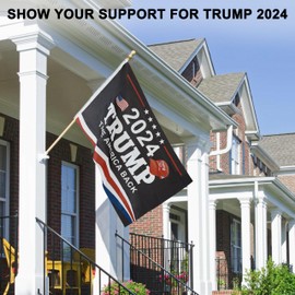 Trump 2024 Flag - Take America Back Flag 3x5 FT, Trump Flag with 2 Brass Grommets for Houses Garden Courtyards Ships Trucks