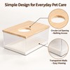Transparent Hamster Sand Bath Box for Small Pets – Clear