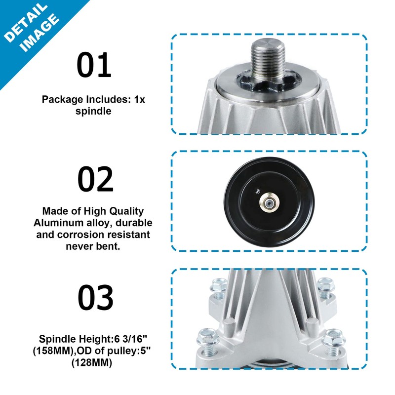 Dibanyou Spindle Deck Assembly with Pulley for MTD Cub Cadet