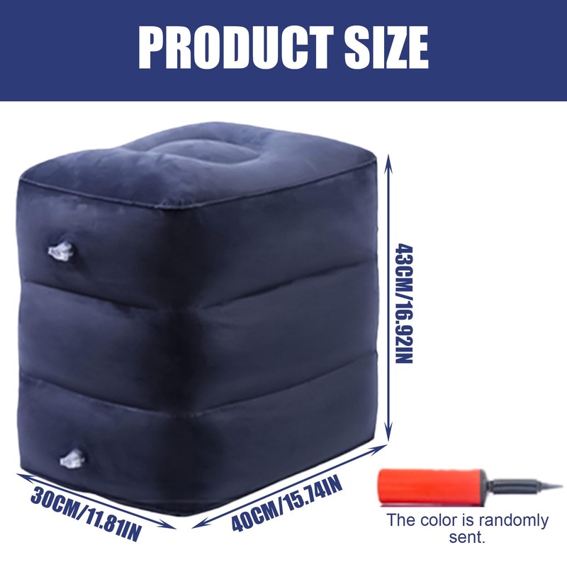 AXVRAV Inflatable Intervertebral Disc Cube with Pump, Relief Cushion for