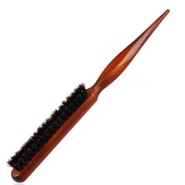 1 Piece Boar Bristle Brush, Hair Brush Made of Beech Wood, Toupee Brush, Professional Salon Comb for Long, Boar Bristle for Long, Thick, Curly, Wavy, Dry or Damaged Hair