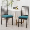 HOMECOVER Seat Covers 6 Pieces, Stretch Jacquard Chair Seat Covers